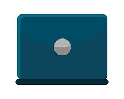 蓝色,笔记本电脑,象征,背面视角,概念,信息技术,沟通,互联网,网络